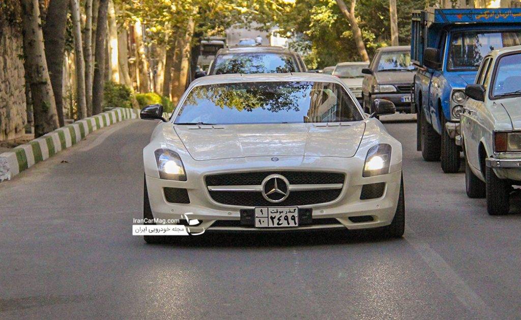 آزمایش رانندگی با مرسدس بنز SLSAMG تهران 8سیلندر واقعی