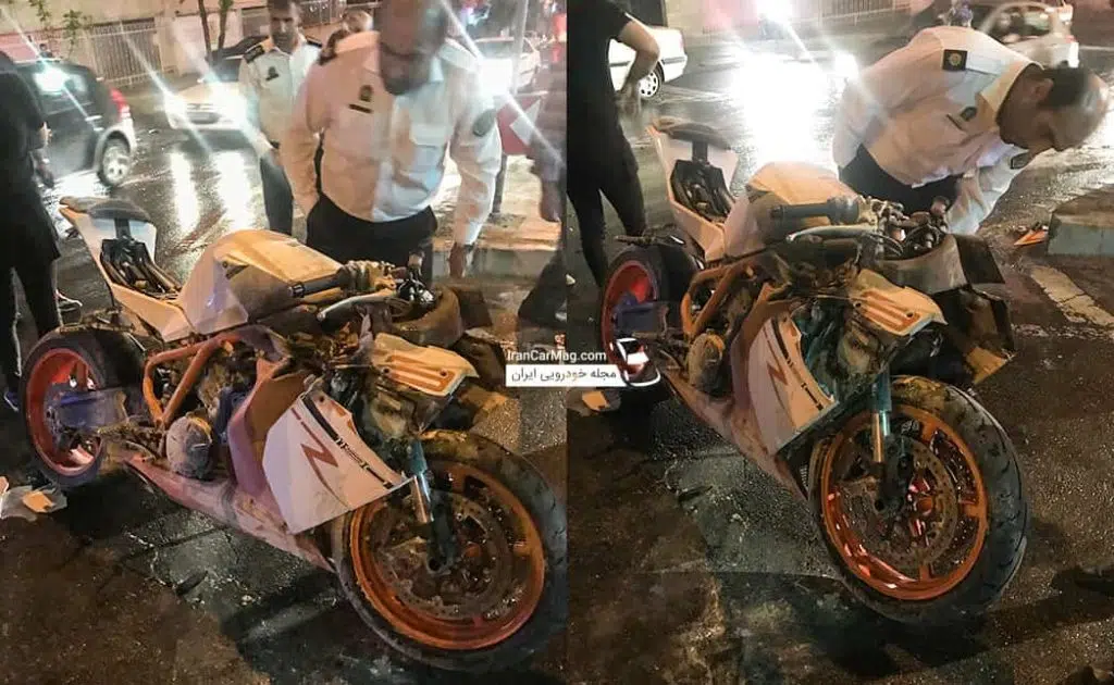 امیر سالار اچ آر سی موتور سوار جوان بر اثر تصادف فوت شد