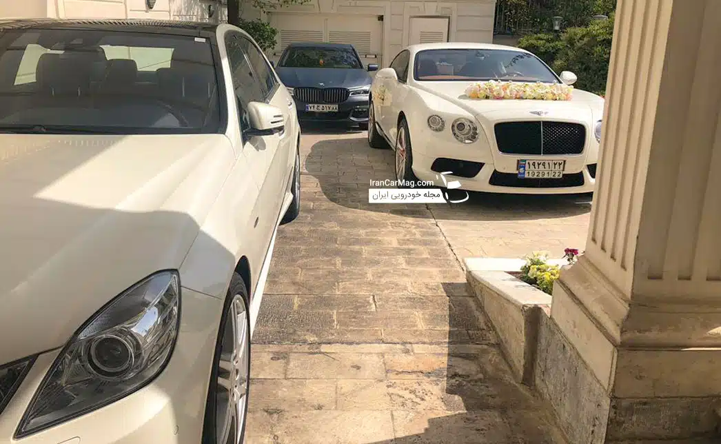 بنتلی هایی که برای مراسم عروسی در ایران مورد استفاده قرار گرفتند