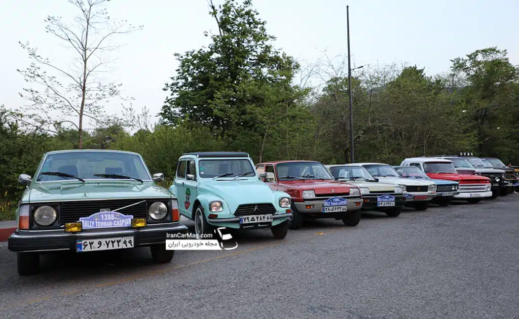 رالی خانوادگی خودروهای کلاسیک تهران کاسپین در سال ۹۸ + تصاویر و فیلم