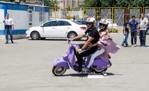 دوره همی وسپا سواران به مناسبت روز وسپا در تهران+ فیلم و عکس