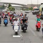 دوره همی وسپا سواران به مناسبت روز وسپا در تهران+ فیلم و عکس