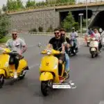 دوره همی وسپا سواران به مناسبت روز وسپا در تهران+ فیلم و عکس