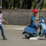 دوره همی وسپا سواران به مناسبت روز وسپا در تهران+ فیلم و عکس