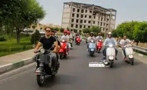 دوره همی وسپا سواران به مناسبت روز وسپا در تهران+ فیلم و عکس