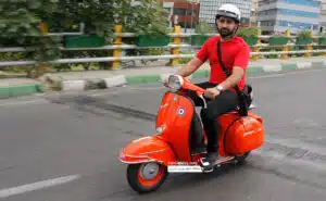 دوره همی وسپا سواران به مناسبت روز وسپا در تهران+ فیلم و عکس