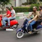 دوره همی وسپا سواران به مناسبت روز وسپا در تهران+ فیلم و عکس