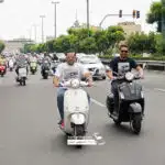 دوره همی وسپا سواران به مناسبت روز وسپا در تهران+ فیلم و عکس