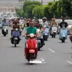 دوره همی وسپا سواران به مناسبت روز وسپا در تهران+ فیلم و عکس