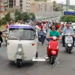 دوره همی وسپا سواران به مناسبت روز وسپا در تهران+ فیلم و عکس