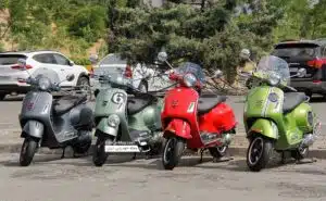 دوره همی وسپا سواران به مناسبت روز وسپا در تهران+ فیلم و عکس