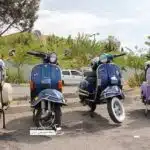 دوره همی وسپا سواران به مناسبت روز وسپا در تهران+ فیلم و عکس