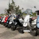 دوره همی وسپا سواران به مناسبت روز وسپا در تهران+ فیلم و عکس