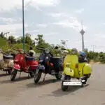 دوره همی وسپا سواران به مناسبت روز وسپا در تهران+ فیلم و عکس