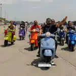 دوره همی وسپا سواران به مناسبت روز وسپا در تهران+ فیلم و عکس