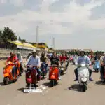 دوره همی وسپا سواران به مناسبت روز وسپا در تهران+ فیلم و عکس