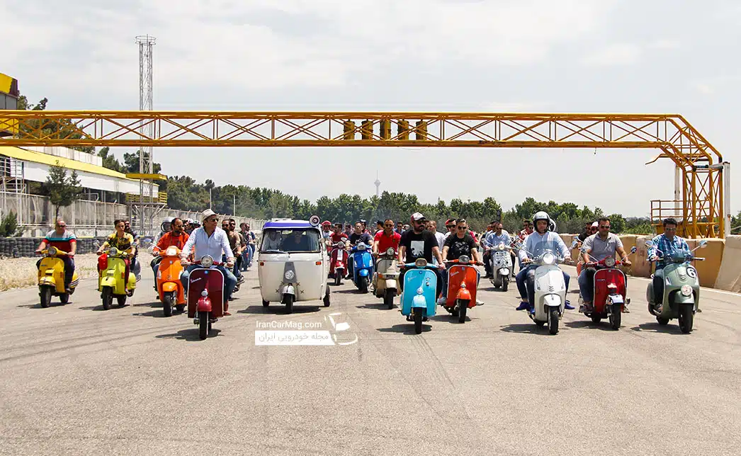 دوره همی وسپا سواران به مناسبت روز وسپا در تهران+ فیلم و عکس