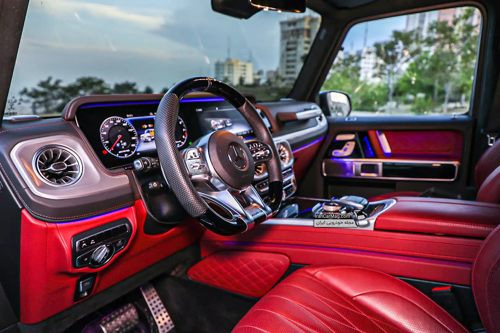 رانندگی با مرسدس بنز G63 AMG در تهران توسط خبرنگار خودرو محمد حسن رزاقی