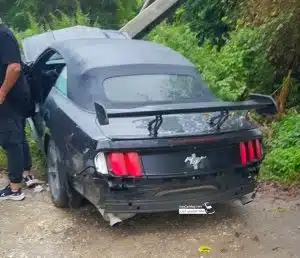 تصادف فورد موستانگ 8 سیلندر در نوشهر