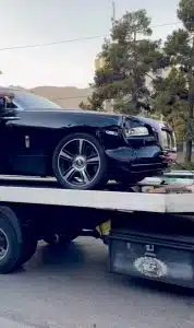 ویدئو تصادف رولزرویس در تهران با 1 دستگاه پراید وانت!