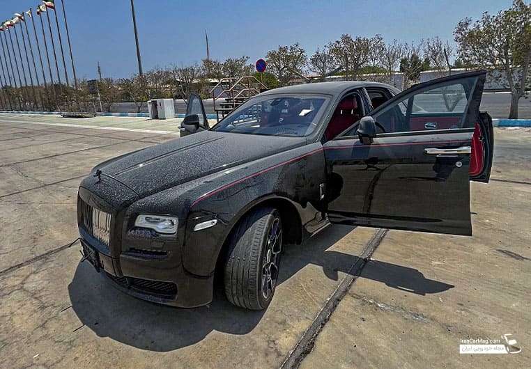 رولزرویس گوست در کیش؛ 12 سیلندر Black Badge بالاخره رسید