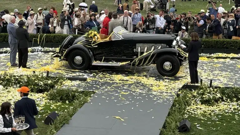 خودرو دوزنبرگ SSJ مدل 1935 ؛ برندهی عنوان بهترین خودروی نمایشگاه پبل بیچ 2026